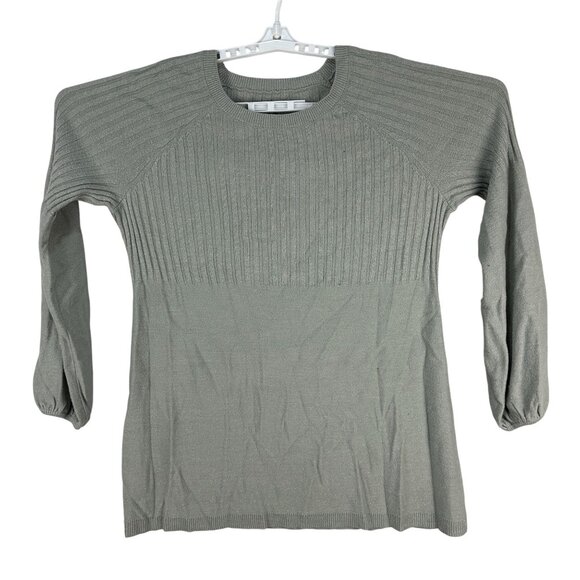 Apt 9 Womens Ribbed Long Sleeve Knit Sweater XL Sage Green Comfortable - Picture 1 of 5